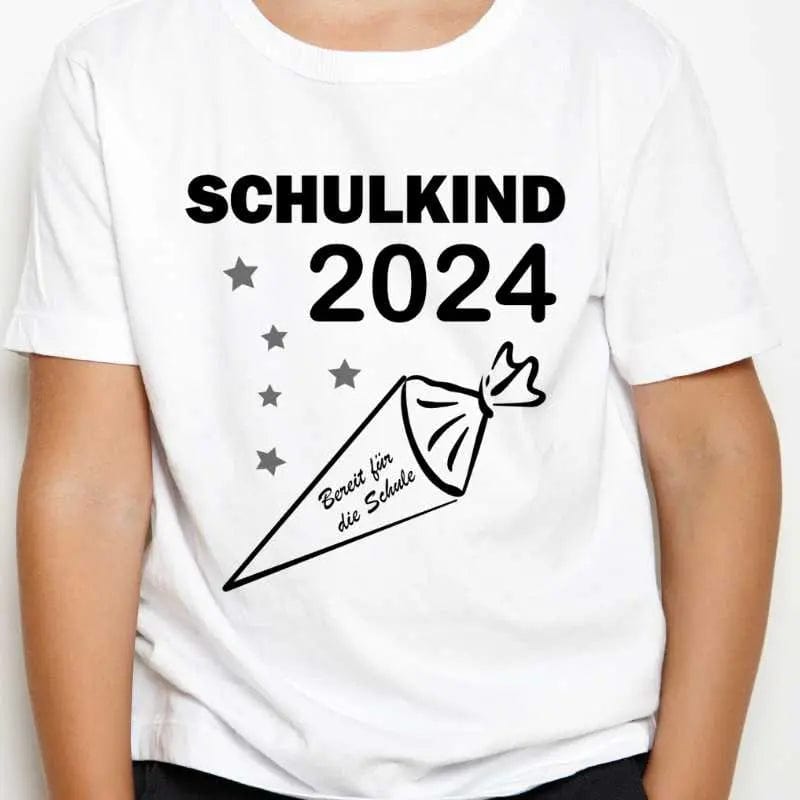 Schulkind 2024 - personalisiertes T-Shirt mit Name Zwerghelden