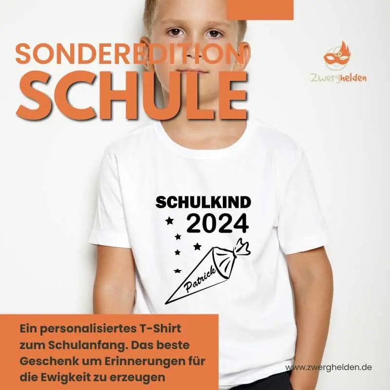 Sonderedition Schulanfang. personalisiertes T-Shirt zum Schulstart