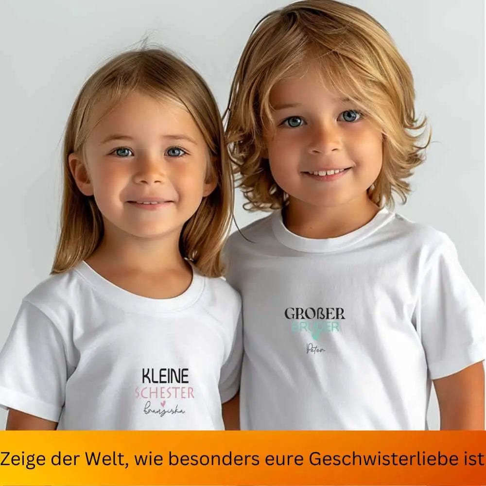 Großer Bruder - Kleine Schwester / Große Schwester - Kleiner Bruder T-Shirt Zwerghelden