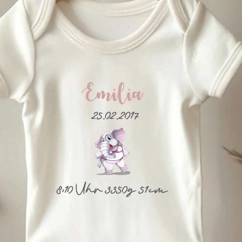 Personalisierte Baby Body - "Name, Geburtsdaten & Bild" Geschenke für Geburtstage und besondere Anlässe