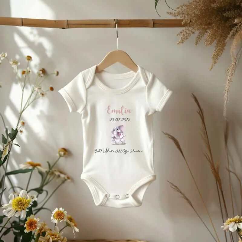 Personalisierte Baby Body - "Name, Geburtsdaten & Bild" Geschenke für Geburtstage und besondere Anlässe