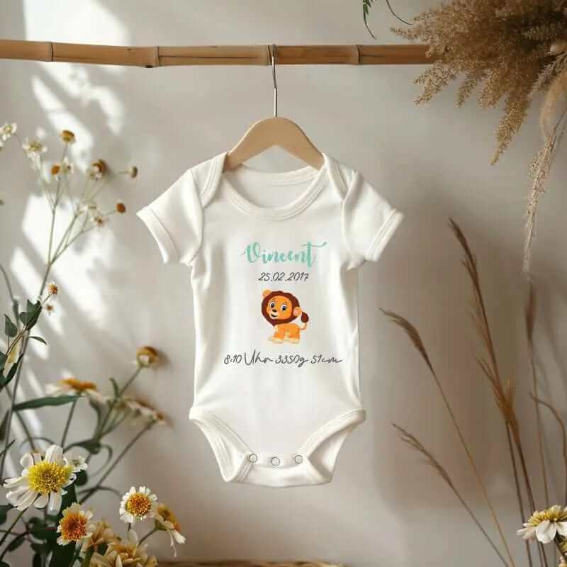 Personalisierte Baby Body -name und Geburtsjahr- Geschenke für Geburtstage und besondere Anlässe