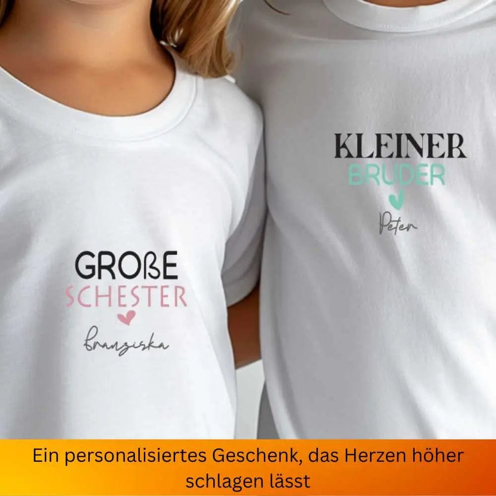 Großer Bruder - Kleine Schwester / Große Schwester - Kleiner Bruder T-Shirt Zwerghelden