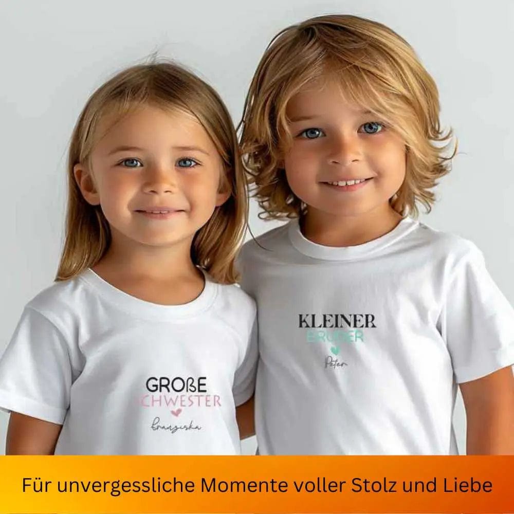 Großer Bruder - Kleine Schwester / Große Schwester - Kleiner Bruder T-Shirt Zwerghelden